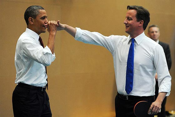 بالصور.. اوباما وكاميرون يرتبطان بعلاقة اخوة لا تنفصم عُراها صورة رقم 5