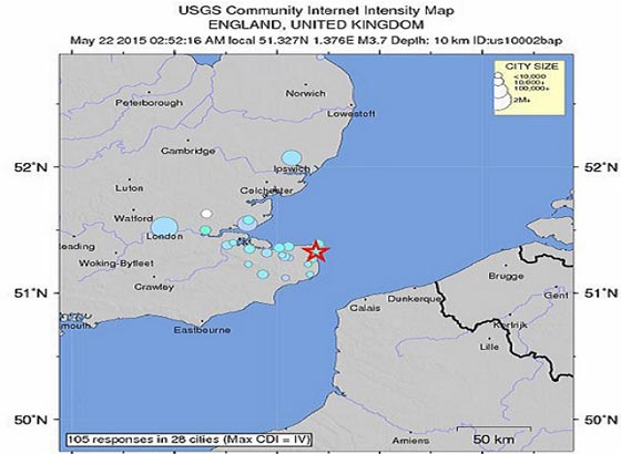 لندن تستيقظ مذعورة على هزة ارضية بقوة 4.2 درجات صورة رقم 1 لندن تستيقظ مذعورة على هزة ارضية بقوة 4.2 درجات صورة رقم 1