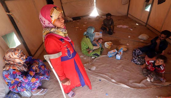 بالصور.. عراقيون يفرون من جحيم داعش في الانبار الى نعيم التشرد  صورة رقم 12