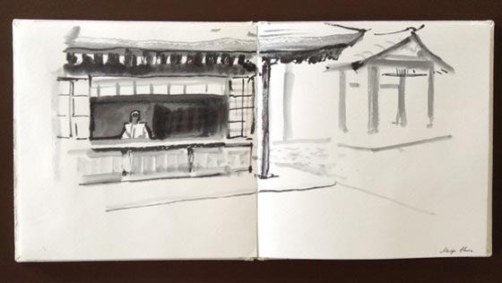 فنان استرالي يبدع برسم مناظر طوكيو الخلابة على فناجين قهوة صورة رقم 4 فنان استرالي يبدع برسم مناظر طوكيو الخلابة على فناجين قهوة صورة رقم 4