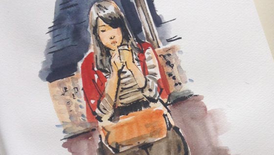 فنان استرالي يبدع برسم مناظر طوكيو الخلابة على فناجين قهوة صورة رقم 5 فنان استرالي يبدع برسم مناظر طوكيو الخلابة على فناجين قهوة صورة رقم 5