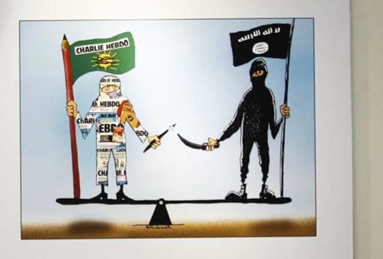 بالصور.. مسابقة رسوم كاريكاتير تسخر من داعش في ايران صورة رقم 13