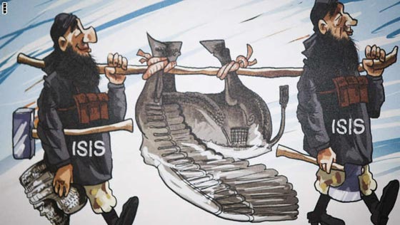 بالصور.. مسابقة رسوم كاريكاتير تسخر من داعش في ايران صورة رقم 18