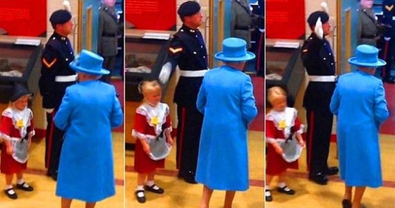 اهداء باقة من الورد للملكة البريطانية تكلف مقدمتها الطفلة غاليا صورة رقم 1 اهداء باقة من الورد للملكة البريطانية تكلف مقدمتها الطفلة غاليا صورة رقم 1