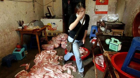 القاء القبض على لحوم فاسدة يعود تاريخها الى فترة ماوتسي تونغ قبل 40 عاما صورة رقم 1