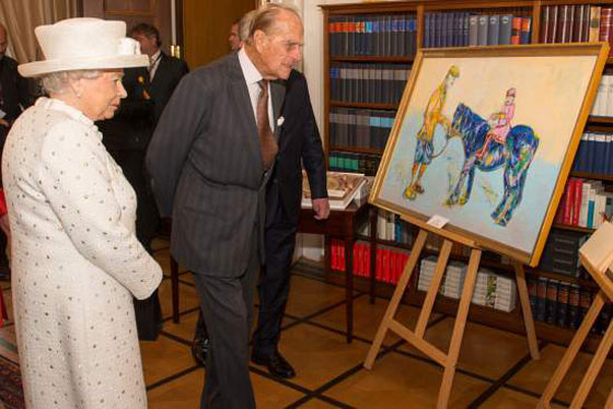 لوحة قدمها رئيس المانيا للملكة اليزابيت الثانية تثير الجدل في البلدين صورة رقم 3 لوحة قدمها رئيس المانيا للملكة اليزابيت الثانية تثير الجدل في البلدين صورة رقم 3
