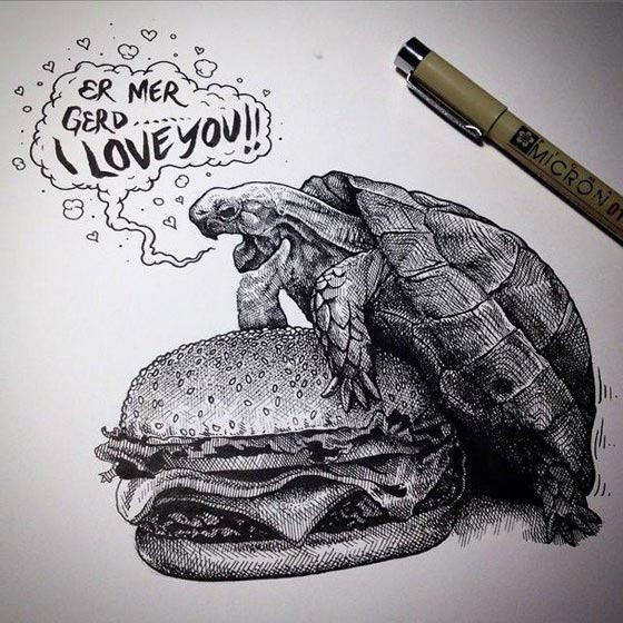 بالصور.. بول جاكسون فنان مبدع يحول رسوماته الى هياكل عظمية صورة رقم 4