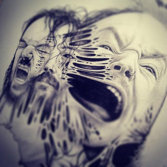 بالصور.. بول جاكسون فنان مبدع يحول رسوماته الى هياكل عظمية صورة رقم 8
