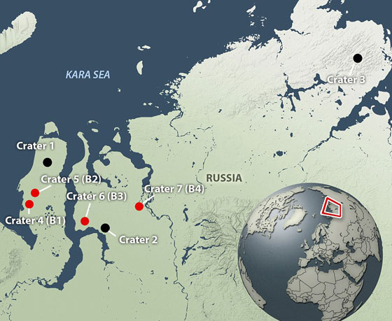 اتساع فتحة نهاية العالم العملاقة في سيبيريا.. وتحولها الى بحيرة غريبة صورة رقم 3