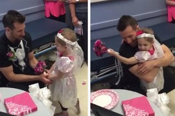 طفلة (4 سنوات) تتزوج من الممرض الذي يعالجها من السرطان صورة رقم 1