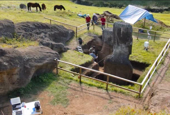 اكتشاف عظيم تحت رؤوس تماثيل جزيرة القيامة.. اكثر الاماكن عزلة في العالم.. شاهده صورة رقم 1 اكتشاف عظيم تحت رؤوس تماثيل جزيرة القيامة.. اكثر الاماكن عزلة في العالم.. شاهده صورة رقم 1