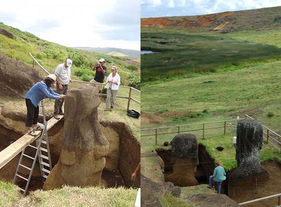 اكتشاف عظيم تحت رؤوس تماثيل جزيرة القيامة.. اكثر الاماكن عزلة في العالم.. شاهده صورة رقم 9 اكتشاف عظيم تحت رؤوس تماثيل جزيرة القيامة.. اكثر الاماكن عزلة في العالم.. شاهده صورة رقم 9