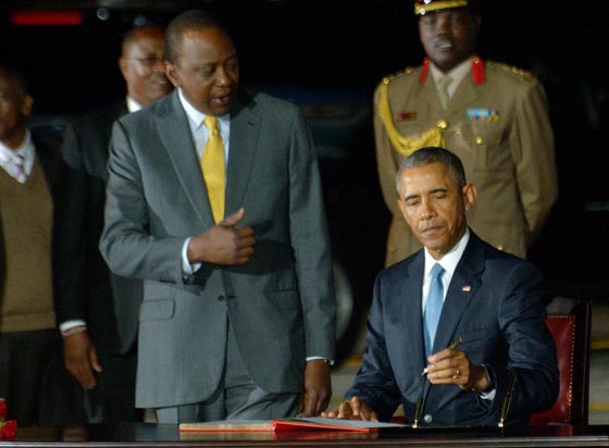 الامن يخلي العاصمة المزدحمة لدى زيارة اوباما لكينيا مسقط راس والده صورة رقم 2