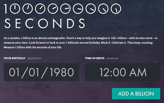 كم تبقى لك حتى تحتفل بعيدك المليارد ثانية؟ صورة رقم 1 كم تبقى لك حتى تحتفل بعيدك المليارد ثانية؟ صورة رقم 1