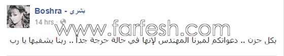 وفاة ميرنا المهندس بعد ان طلبت الدعاء لها بالمغفرة وذكرها بالخير  صورة رقم 2