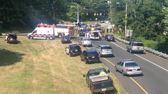 مطاردة مثيرة في الشوارع الامريكية تنتهي باصابة لص البنوك صورة رقم 1