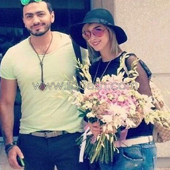 صور بسمة بوسيل تهنئ زوجها النجم تامر حسني بعيد ميلاده صورة رقم 5