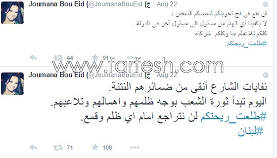  كيف هاجم النجوم اللبنانيون الطاقم السياسي  ضمن حملة (طلعت ريحتكم)! صورة رقم 4