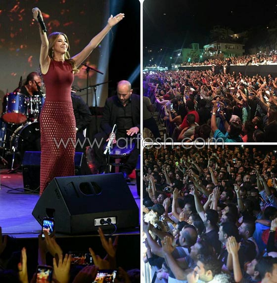 من الاجمل بالفستان البرغندي الطويل.. نانسي عجرم ام ايرينا شايك؟ صورة رقم 5