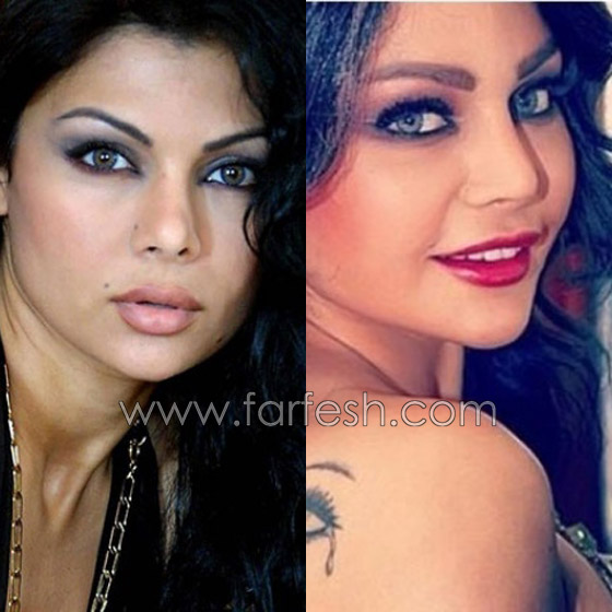 بالصور.. شاهد كم يغير تجميل الحواجب والشفاه في اطلالة الفنانات صورة رقم 5