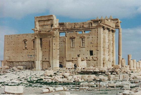  صور الاقمار الاصطناعية تظهر تدمير احد اهم معابد تدمر الاثرية صورة رقم 5