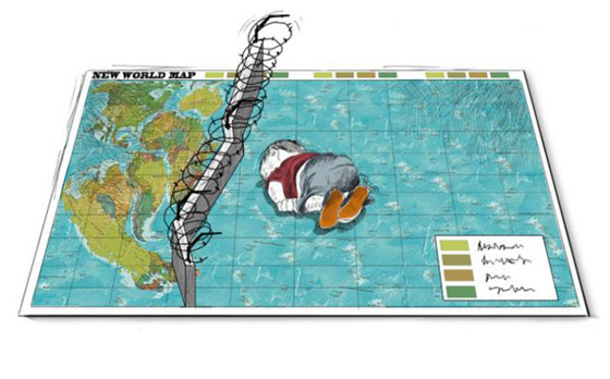رسومات كاريكاتير مؤثرة تعكس مشاعر الفنانين تجاه غرق الطفل السوري صورة رقم 5 رسومات كاريكاتير مؤثرة تعكس مشاعر الفنانين تجاه غرق الطفل السوري صورة رقم 5