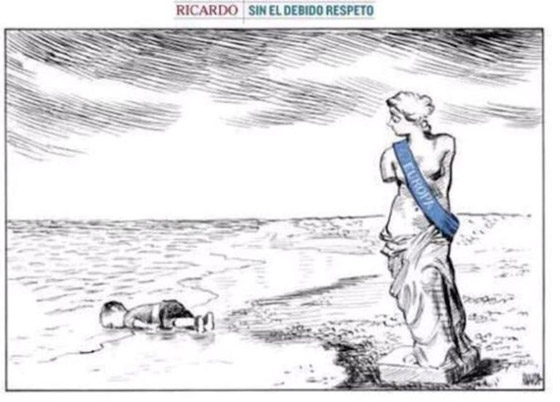 رسومات كاريكاتير مؤثرة تعكس مشاعر الفنانين تجاه غرق الطفل السوري صورة رقم 9 رسومات كاريكاتير مؤثرة تعكس مشاعر الفنانين تجاه غرق الطفل السوري صورة رقم 9