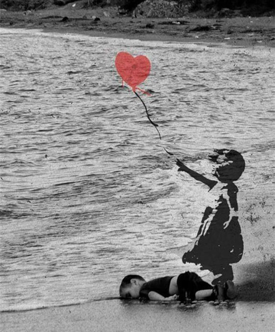 رسومات كاريكاتير مؤثرة تعكس مشاعر الفنانين تجاه غرق الطفل السوري صورة رقم 14 رسومات كاريكاتير مؤثرة تعكس مشاعر الفنانين تجاه غرق الطفل السوري صورة رقم 14