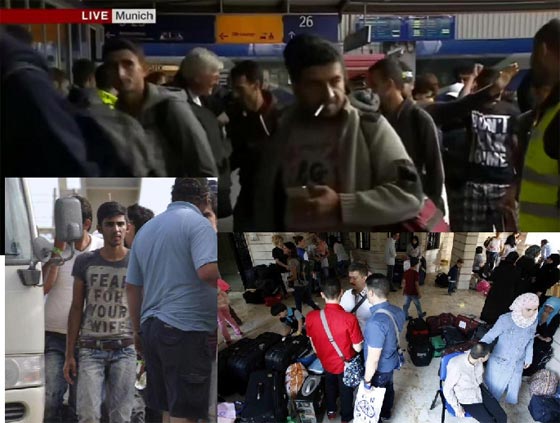 ماذا يقصد هذا اللاجئ السوري بإشارة الذبح الموجهة للاوروبيين؟ صورة رقم 1