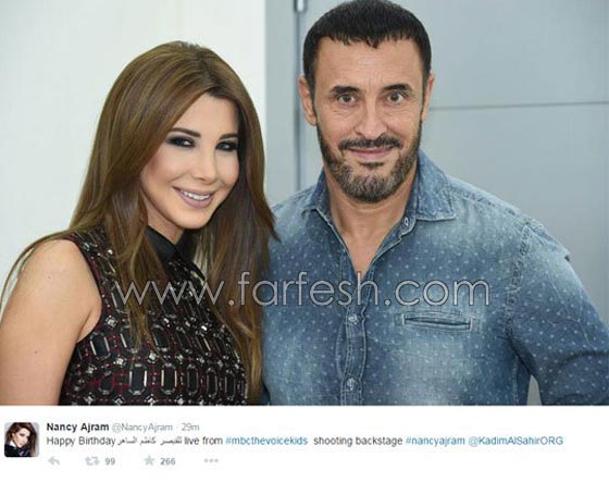 فيديو تامر حسني مع نانسي عجرم يحتفلان في ذا فويس كيدز بعيد ميلاد كاظم الساهر صورة رقم 1