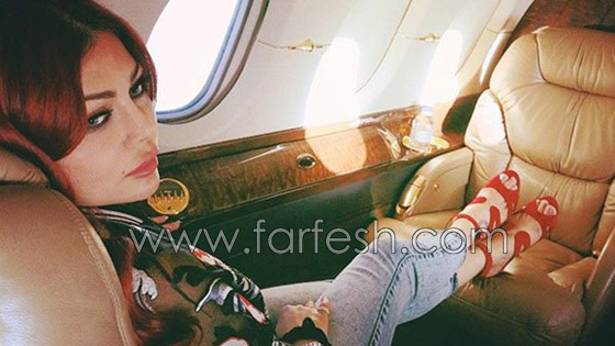 صور هيفاء وهبي واحلام بداخل طائرة خاصة في غاية الفخامة صورة رقم 5
