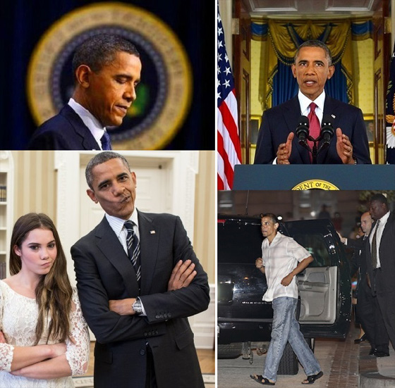 اوباما في اغرب الصور.. اخرها واهمها مع بابا الفاتيكان صورة رقم 2