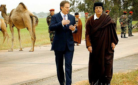 كشف جديد.. بلير نصح القذافي بالتنحي.. قبل الوصول الى نقطة اللاعودة صورة رقم 2 كشف جديد.. بلير نصح القذافي بالتنحي.. قبل الوصول الى نقطة اللاعودة صورة رقم 2