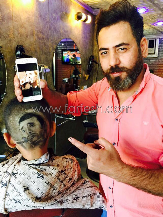  صور كاظم الساهر على راس احد المعجبين في تسريحة مبتكرة جنونية صورة رقم 1