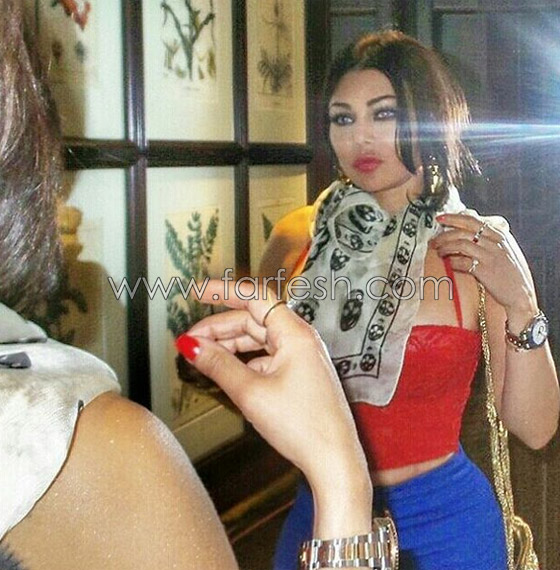 صور هيفاء وهبي باطلالة صادمة واصالة بحزام كشف قصر قامتها صورة رقم 4