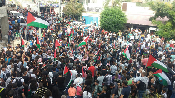 عشرة الالف سخنيني يهتفون ضد الاعتقالات في الضفة الغربية صورة رقم 4