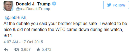 مواصلا حملته الاستفزازية.. ترامب يحمل بوش الابن المسؤولية عن 11 سبتمبر صورة رقم 3