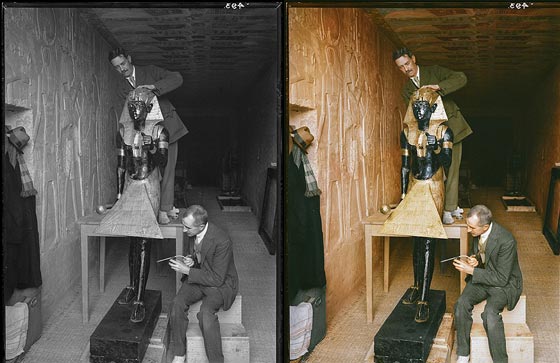 لاول مرة.. كاميرا فريدة تمكنك من مشاهدة مقبرة توت عنخ امون بالالوان صورة رقم 11