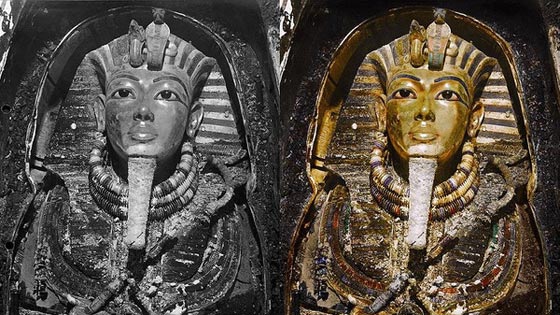 لاول مرة.. كاميرا فريدة تمكنك من مشاهدة مقبرة توت عنخ امون بالالوان صورة رقم 12