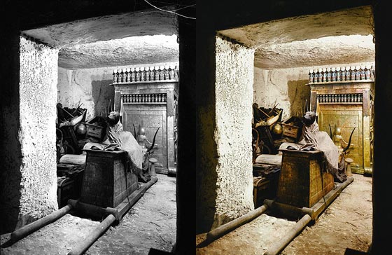 لاول مرة.. كاميرا فريدة تمكنك من مشاهدة مقبرة توت عنخ امون بالالوان صورة رقم 5