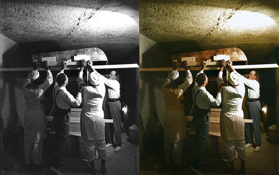 لاول مرة.. كاميرا فريدة تمكنك من مشاهدة مقبرة توت عنخ امون بالالوان صورة رقم 7