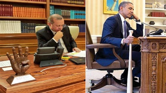 شعار رابعة ومضرب البيسبول.. لغة رمزية عميقة بين اوباما واردوغان صورة رقم 1