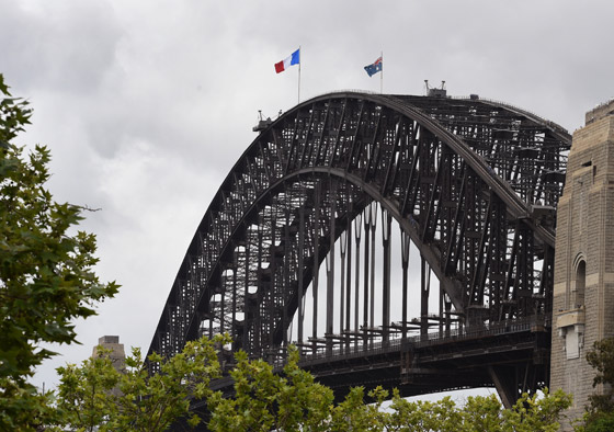 العالم يتضامن مع باريس باضاءته لاشهر مبانيه بالوان العلم الفرنسي صورة رقم 2