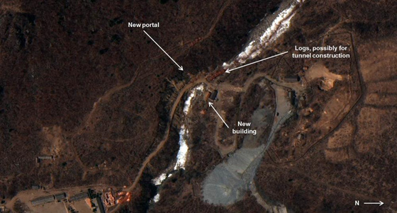 شاهد حفر نفق نووي في كوريا كما رصدته الاقمار الصناعية صورة رقم 1 شاهد حفر نفق نووي في كوريا كما رصدته الاقمار الصناعية صورة رقم 1