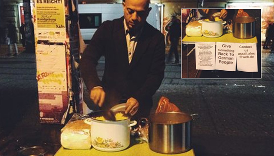 لاجئ سوري يرد الجمل للالمان.. يتطوع لتوزيع الطعام على فقرائهم  صورة رقم 2