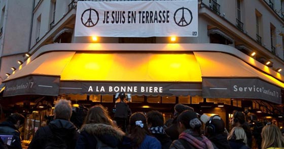 مقهى لا بون بيير الباريسي يعيد فتح ابوابه بعد الهجمات الدامية صورة رقم 1 مقهى لا بون بيير الباريسي يعيد فتح ابوابه بعد الهجمات الدامية صورة رقم 1