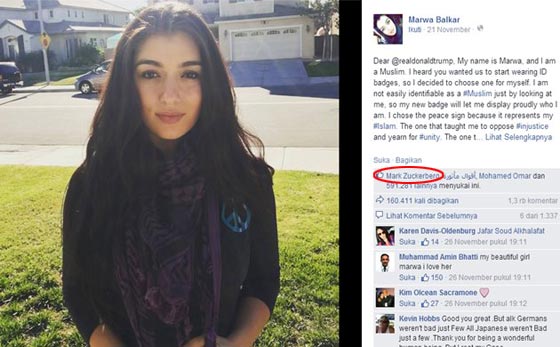 المغربية الامريكية مروة تتغلب على دونالد ترامب، ومؤسس فيس بوك يقف في صفها! صورة رقم 2 المغربية الامريكية مروة تتغلب على دونالد ترامب، ومؤسس فيس بوك يقف في صفها! صورة رقم 2