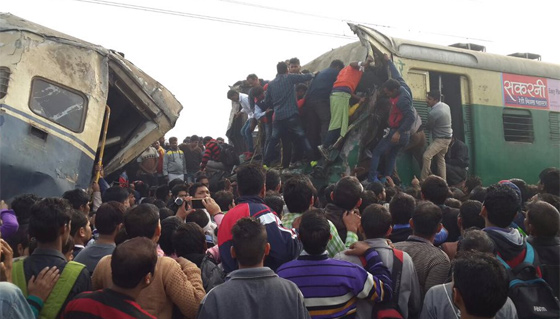 14 قتيلا وعشرات الجرحى في حادثي قطارات في الهند صورة رقم 1