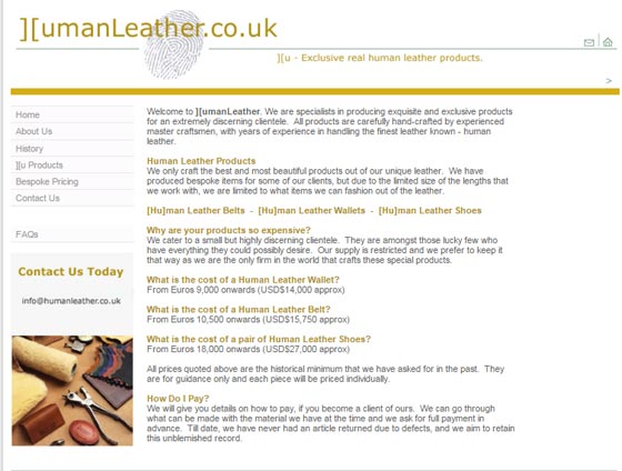 هل هناك من يشتري؟ منتجات من جلود البشر 100%! الـمحفظة 14 ألف دولار والحذاء بـ 27 الف دولار صورة رقم 6 هل هناك من يشتري؟ منتجات من جلود البشر 100%! الـمحفظة 14 ألف دولار والحذاء بـ 27 الف دولار صورة رقم 6