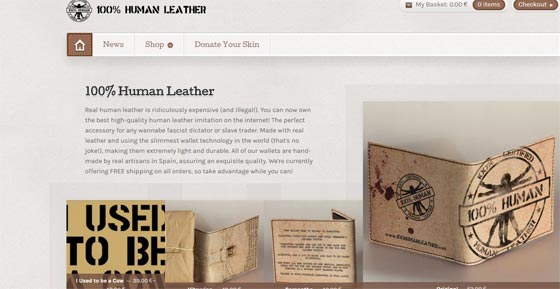 هل هناك من يشتري؟ منتجات من جلود البشر 100%! الـمحفظة 14 ألف دولار والحذاء بـ 27 الف دولار صورة رقم 7 هل هناك من يشتري؟ منتجات من جلود البشر 100%! الـمحفظة 14 ألف دولار والحذاء بـ 27 الف دولار صورة رقم 7